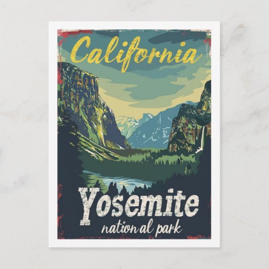 Activiteiten in de omgeving van Yosemite National  Briefkaart (Voorkant)