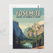 Activiteiten in de omgeving van  Yosemite National Briefkaart (Voorkant / Achterkant)