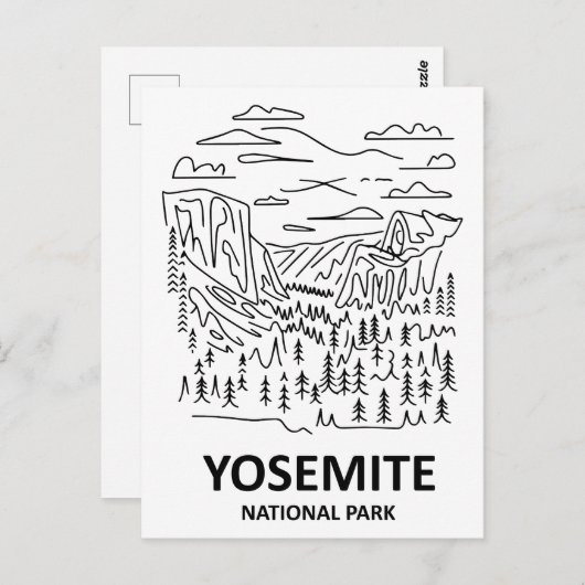 Activiteiten in de omgeving van Yosemite National Briefkaart (Voorkant / Achterkant)