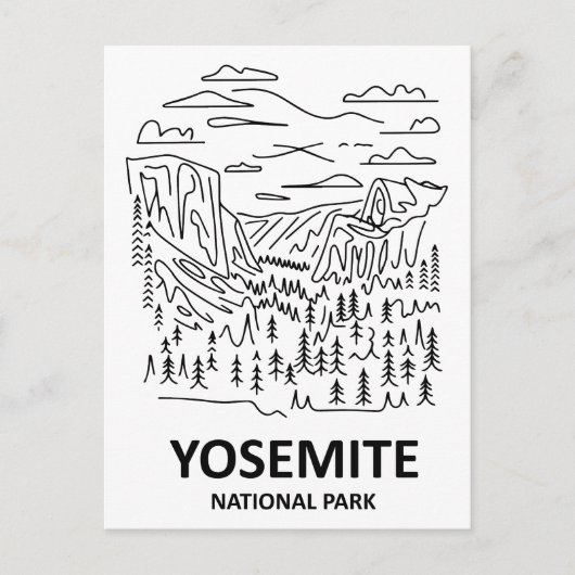 Activiteiten in de omgeving van Yosemite National Briefkaart (Voorkant)