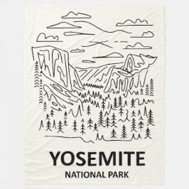 Activiteiten in de omgeving van Yosemite National  Fleece Deken