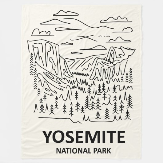 Activiteiten in de omgeving van Yosemite National  Fleece Deken (Voorkant)