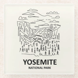 Activiteiten in de omgeving van Yosemite National  Glazen Onderzetter