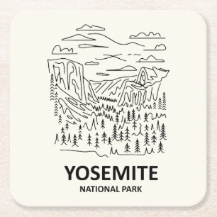 Activiteiten in de omgeving van Yosemite National  Kartonnen Onderzetters