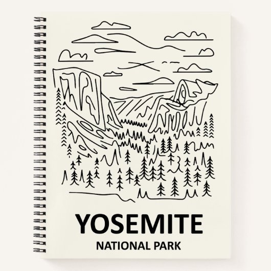 Activiteiten in de omgeving van Yosemite National Notitieboek (Voorkant)