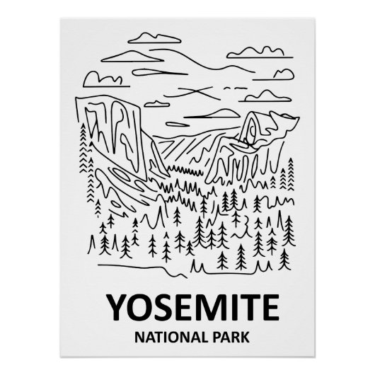 Activiteiten in de omgeving van Yosemite National  Perfect Poster (Voorkant)