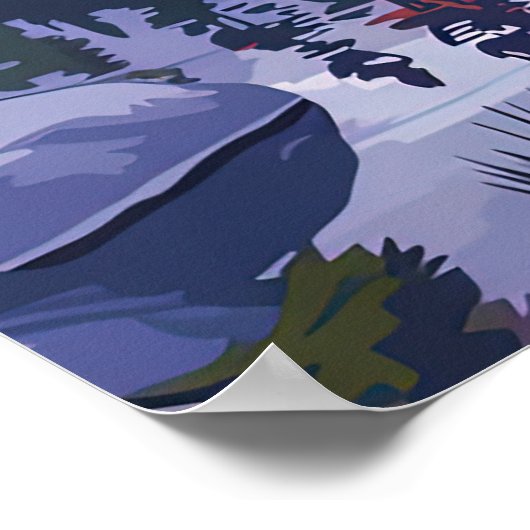 Activiteiten in de omgeving van Yosemite National  Poster (Hoek)