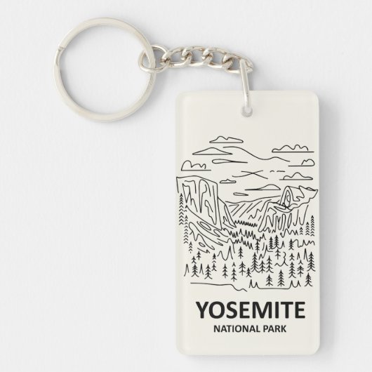 Activiteiten in de omgeving van Yosemite National  Sleutelhanger (Voorkant)