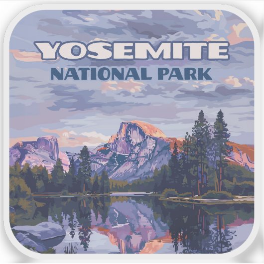 Activiteiten in de omgeving van Yosemite National  Sticker (Voorkant)