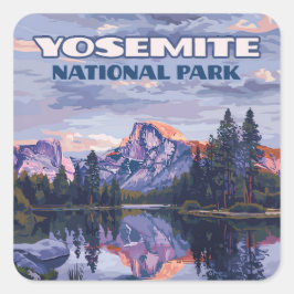Activiteiten in de omgeving van Yosemite National  Vierkante Sticker