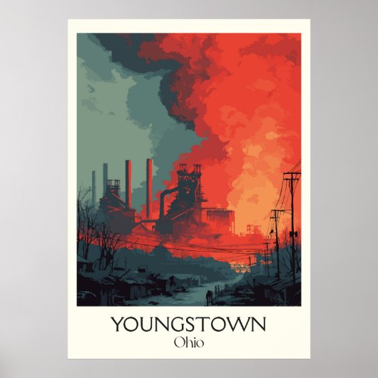 Activiteiten in de omgeving van Youngstown Ohio St Poster (Voorkant)