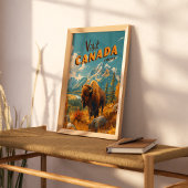 Activiteiten in de omgeving van Yukon Bison Poster