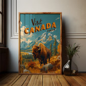 Activiteiten in de omgeving van Yukon Bison Poster