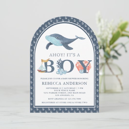 Activiteiten in de omgeving van Zee Whale Nautical Kaart (Staand voorkant)