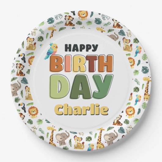 Activiteiten in de omgeving van Zoo Safari Animal Papieren Bordje (Voorkant)