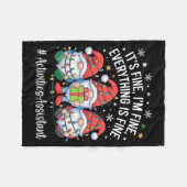 Activiteiten Istant Gnome Alles Is Goed Christm Fleece Deken (Voorkant (Horizontaal))