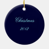 Activiteiten met Kerstmis + Datum (2012) Keramisch Ornament (Achterkant)