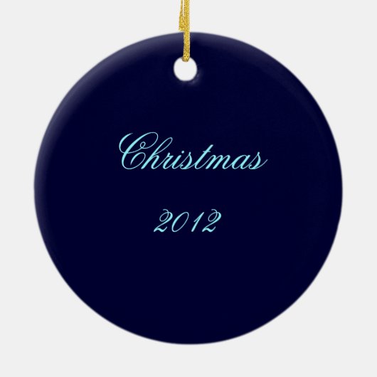 Activiteiten met Kerstmis + Datum (2012) Keramisch Ornament (Achterkant)