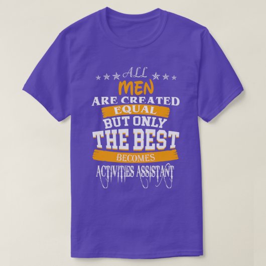 ACTIVITEITEN STEUNEN DE BESTE MAN T-SHIRT (Design voorkant)