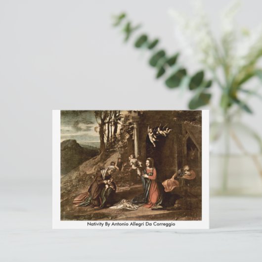 Activiteiten van Antonio Allegri da Correggio Briefkaart (Staand voorkant)