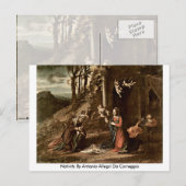 Activiteiten van Antonio Allegri da Correggio Briefkaart (Voorkant / Achterkant)