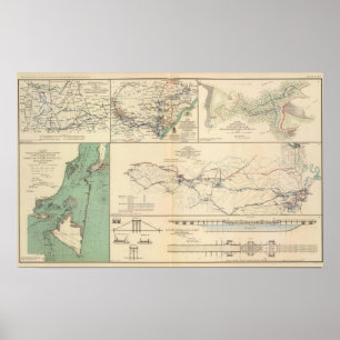 Activiteiten van het Potomac-leger Poster