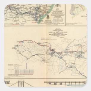 Activiteiten van het Potomac-leger Vierkante Sticker