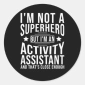 Activiteitenassistent Ronde Sticker (Voorkant)