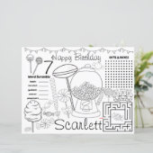 Activiteitenbladen voor kandyland, andyland placem (Staand voorkant)