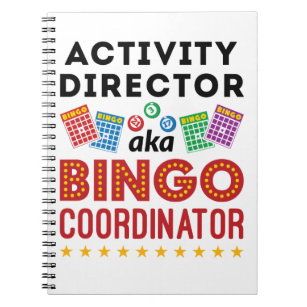 Activiteitendirecteur ook bekend als Bingo Coordin Notitieboek