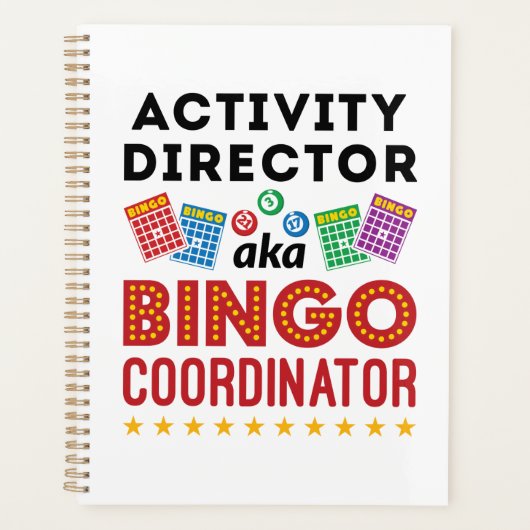 Activiteitendirecteur ook bekend als Bingo Coordin Planner (Voorkant)