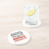 Activiteitendirecteur ook bekend als Bingo Coordin Zandsteen Onderzetter (Zijkant)