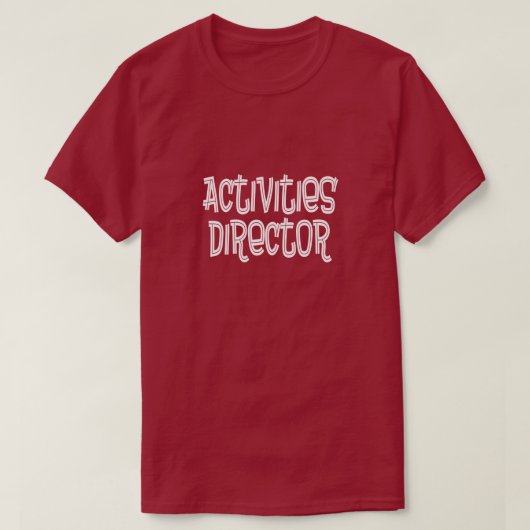 Activiteitendirecteur T-shirt (Design voorkant)