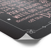 Activiteitenteken voor het Baby shower van het bor Poster (Hoek)