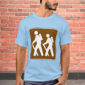 Activiteitenteken voor het symbool van het trekgeb t-shirt