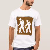 Activiteitenteken voor het symbool van het trekgeb t-shirt (Voorkant)