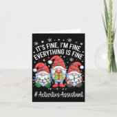 Activities Istant Gnome Everything Is Fine Christm Kaart (Voorkant)