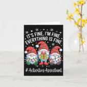 Activities Istant Gnome Everything Is Fine Christm Kaart (Gele Bloem)