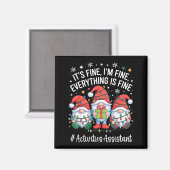 Activities Istant Gnome Everything Is Fine Christm Magneet (Voorkant / Achterkant)
