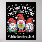 Activities Istant Gnome Everything Is Fine Christm Poster (Voorkant)