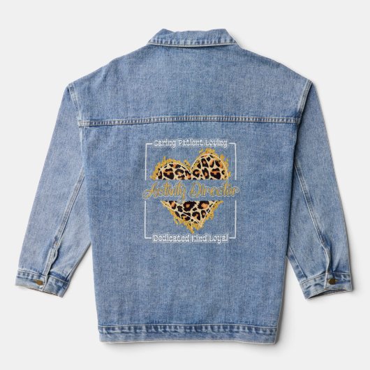 Activity Director Caring Patiëntenactiviteitsverli Denim Jacket (Achterkant)