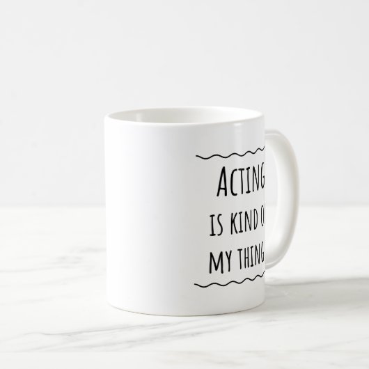 Actor Actress Actress Gift Idea Mok Coffee Cup (Voorkant rechts)