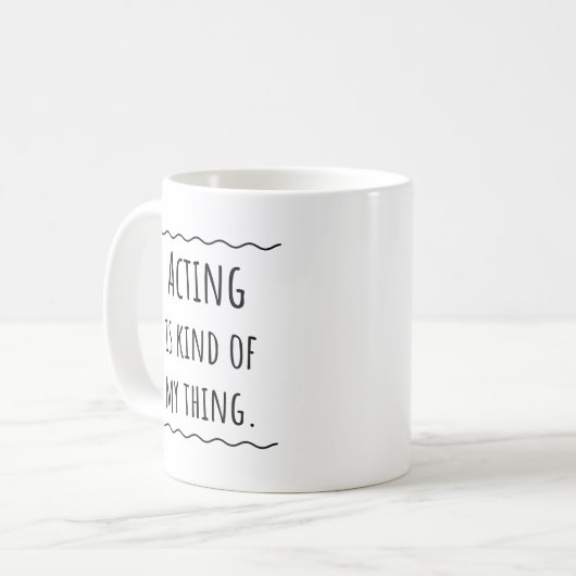 Actor Actress Actress Gift Idea Mok Coffee Cup (Voorkant links)