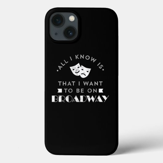 Actor Actress Broadway die funny Theater verzorgt Case-Mate iPhone Case (Achterkant)