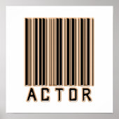 Actor Barcode Poster (Voorkant)