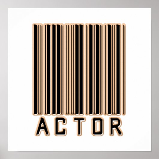 Actor Barcode Poster (Voorkant)