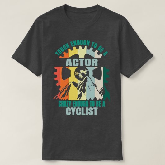 Actor Biker Design T-shirt (Design voorkant)