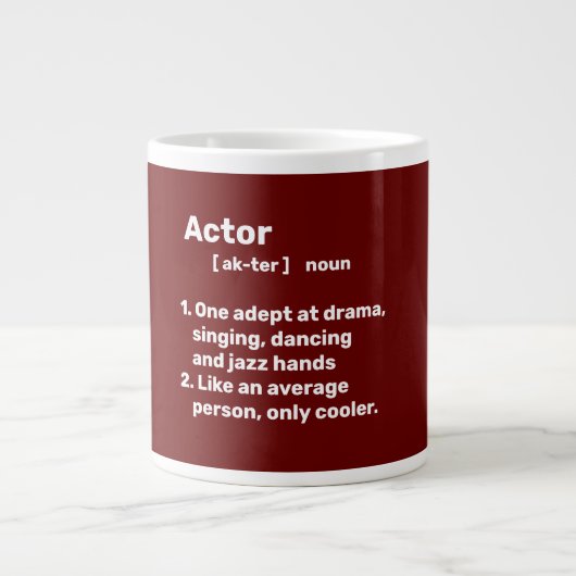Actor definitie grote koffiekop (Voorkant)