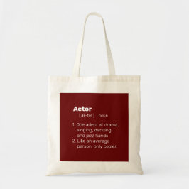 Actor definitie tote bag