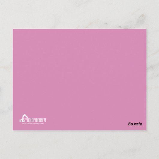 Actor en model 2 — Roze koppen Comp Briefkaart (Achterkant)